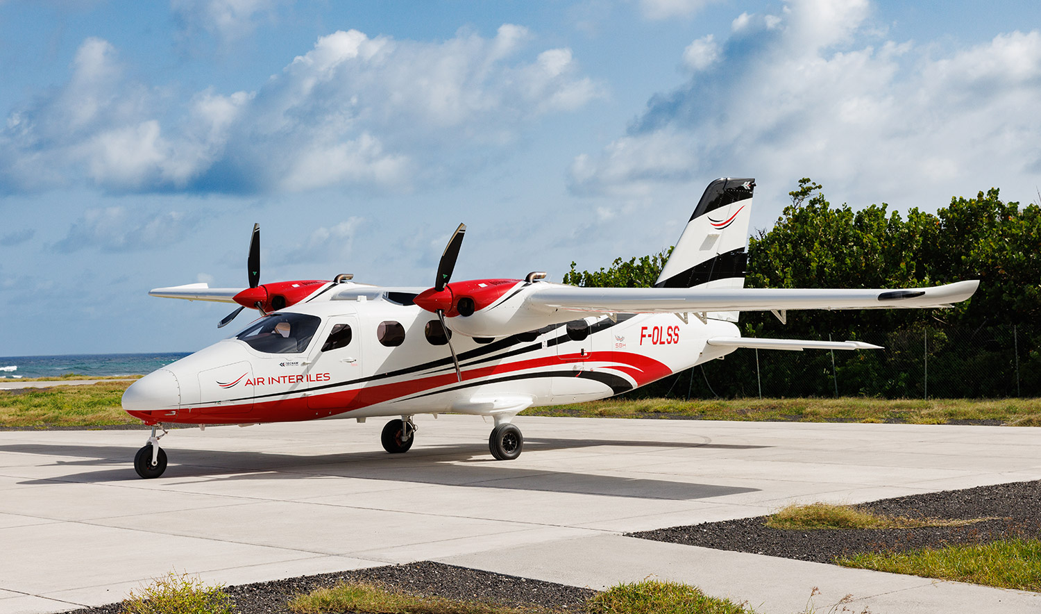 Avion Tecnam d'Air Inter Iles par St Barth Executive