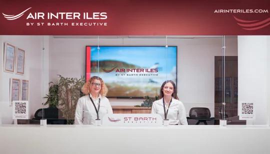 Comptoir Air Inter Iles à l'aéroport Maryse Condé Guadeloupe